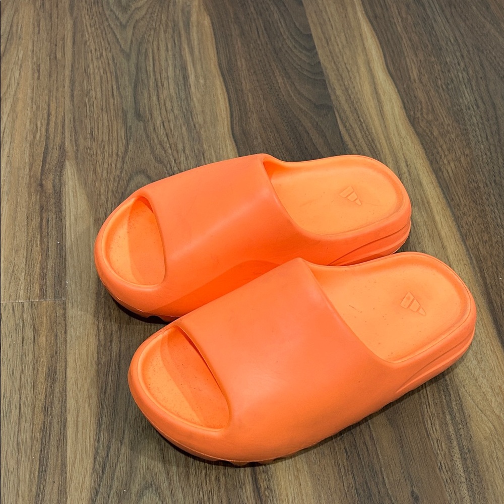 Bright Orange Yeezy  Slide Sandals